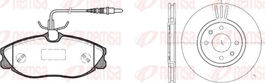 Remsa 8604.00 - Спирачен комплект, дискови спирачки vvparts.bg