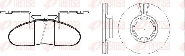 Remsa 8048.00 - Спирачен комплект, дискови спирачки vvparts.bg