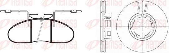 Remsa 8048.01 - Спирачен комплект, дискови спирачки vvparts.bg