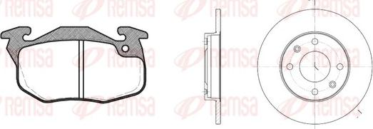 Remsa 8192.00 - Спирачен комплект, дискови спирачки vvparts.bg