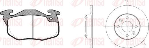 Remsa 8192.01 - Спирачен комплект, дискови спирачки vvparts.bg