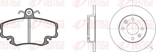 Remsa 8141.04 - Спирачен комплект, дискови спирачки vvparts.bg