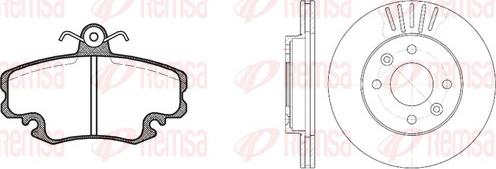 Remsa 8141.05 - Спирачен комплект, дискови спирачки vvparts.bg