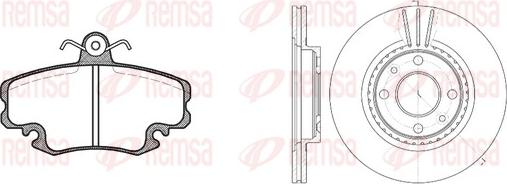 Remsa 8141.06 - Спирачен комплект, дискови спирачки vvparts.bg