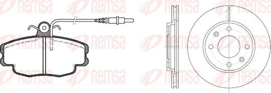 Remsa 8141.03 - Спирачен комплект, дискови спирачки vvparts.bg