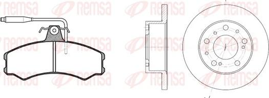 Remsa 8143.00 - Спирачен комплект, дискови спирачки vvparts.bg