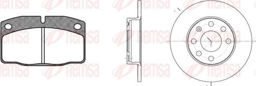Remsa 8101.00 - Спирачен комплект, дискови спирачки vvparts.bg