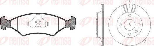 Remsa 8119.01 - Спирачен комплект, дискови спирачки vvparts.bg