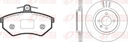 Remsa 8134.03 - Спирачен комплект, дискови спирачки vvparts.bg