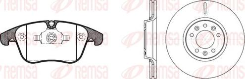 Remsa 81219.01 - Спирачен комплект, дискови спирачки vvparts.bg