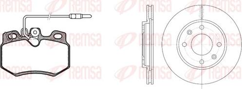 Remsa 8170.03 - Спирачен комплект, дискови спирачки vvparts.bg