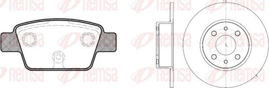 Remsa 8861.00 - Спирачен комплект, дискови спирачки vvparts.bg