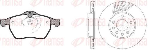 Remsa 8390.02 - Спирачен комплект, дискови спирачки vvparts.bg