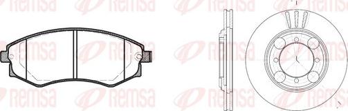 Remsa 8318.00 - Спирачен комплект, дискови спирачки vvparts.bg