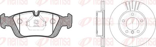 Remsa 8384.01 - Спирачен комплект, дискови спирачки vvparts.bg