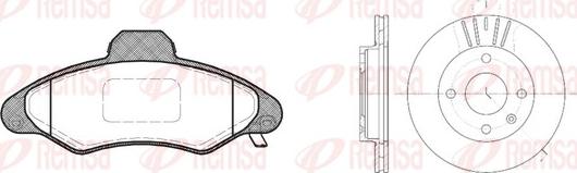 Remsa 8331.01 - Спирачен комплект, дискови спирачки vvparts.bg