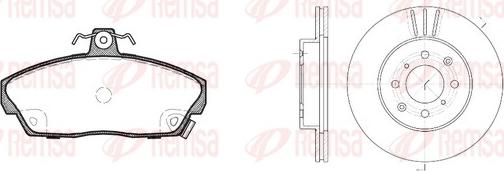 Remsa 8337.01 - Спирачен комплект, дискови спирачки vvparts.bg