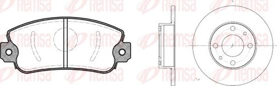 Remsa 8372.00 - Спирачен комплект, дискови спирачки vvparts.bg