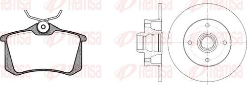 Remsa 8263.02 - Спирачен комплект, дискови спирачки vvparts.bg