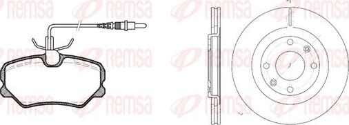 Remsa 8262.00 - Спирачен комплект, дискови спирачки vvparts.bg