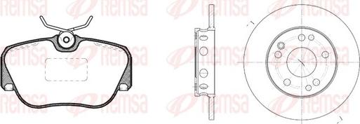 Remsa 8284.00 - Спирачен комплект, дискови спирачки vvparts.bg