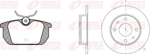 Remsa 8231.00 - Спирачен комплект, дискови спирачки vvparts.bg