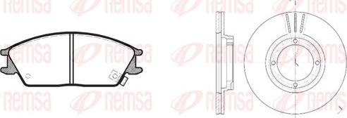 Remsa 8224.00 - Спирачен комплект, дискови спирачки vvparts.bg