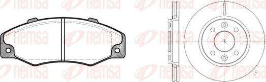 Remsa 8220.00 - Спирачен комплект, дискови спирачки vvparts.bg