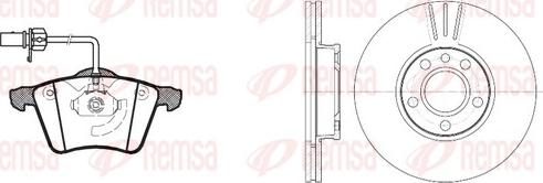 Remsa 8721.00 - Спирачен комплект, дискови спирачки vvparts.bg
