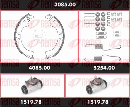 Remsa 3085.00 - Комплект спирачна челюст vvparts.bg