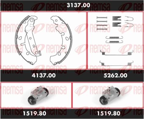 Remsa 3137.00 - Комплект спирачна челюст vvparts.bg