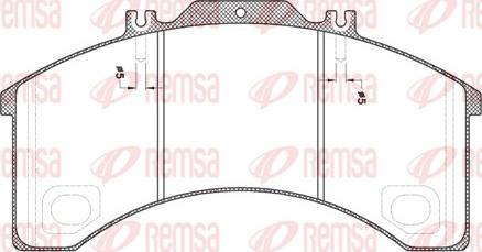 Remsa JCA 498.00 - Комплект спирачно феродо, дискови спирачки vvparts.bg