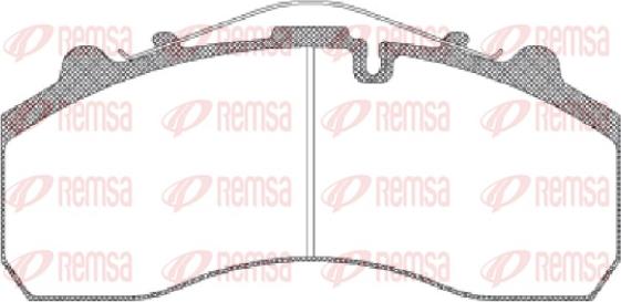 Remsa JCA 637.00 - Комплект спирачно феродо, дискови спирачки vvparts.bg