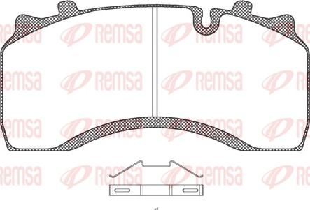 Remsa JCA 1032.00 - Комплект спирачно феродо, дискови спирачки vvparts.bg