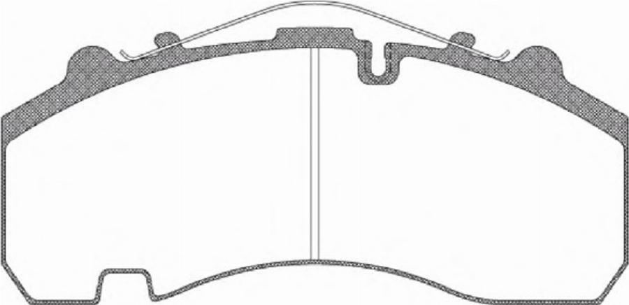 Remsa JCA 1076.00 - Комплект спирачно феродо, дискови спирачки vvparts.bg