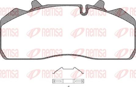 Remsa JCA 894.00 - Комплект спирачно феродо, дискови спирачки vvparts.bg