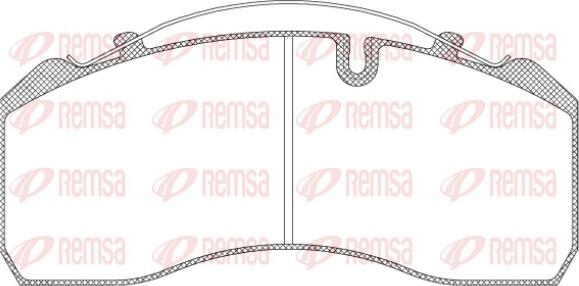 Remsa JCA 814.00 - Комплект спирачно феродо, дискови спирачки vvparts.bg