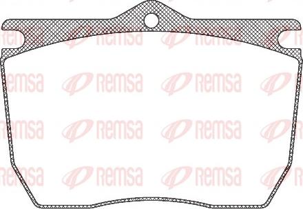 Remsa JCA 824.00 - Комплект спирачно феродо, дискови спирачки vvparts.bg