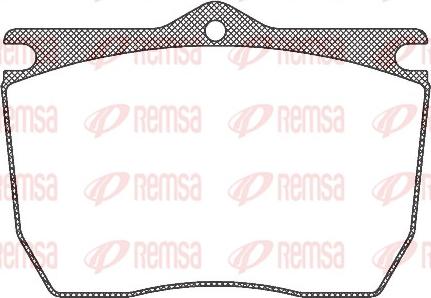 Remsa JCA 824.20 - Комплект спирачно феродо, дискови спирачки vvparts.bg