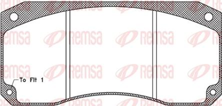 Remsa JCA 346.40 - Комплект спирачно феродо, дискови спирачки vvparts.bg