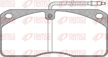 Remsa JCA 278.40 - Комплект спирачно феродо, дискови спирачки vvparts.bg