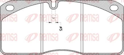 Remsa JCA 278.21 - Комплект спирачно феродо, дискови спирачки vvparts.bg