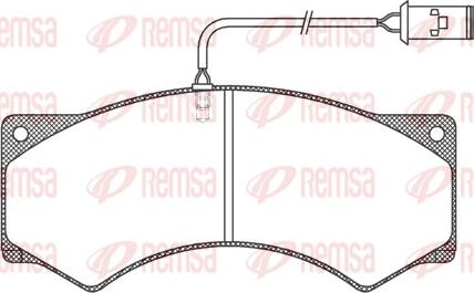 Remsa JCA 277.41 - Комплект спирачно феродо, дискови спирачки vvparts.bg