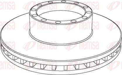 Remsa NCA1091.20 - Спирачен диск vvparts.bg