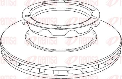 Remsa NCA1050.20 - Спирачен диск vvparts.bg