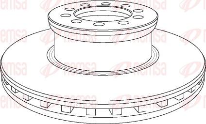 Remsa NCA1053.20 - Спирачен диск vvparts.bg