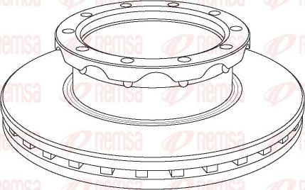 Remsa NCA1062.20 - Спирачен диск vvparts.bg