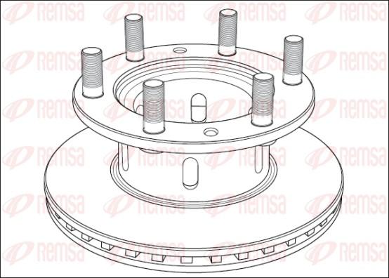 Remsa NCA1001.20 - Спирачен диск vvparts.bg