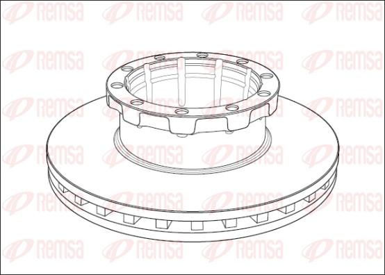 Remsa NCA1008.20 - Спирачен диск vvparts.bg