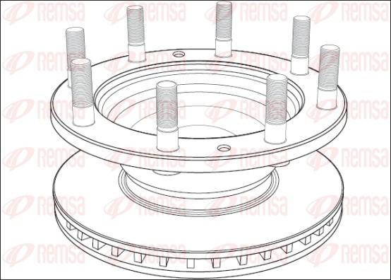 Remsa NCA1003.20 - Спирачен диск vvparts.bg